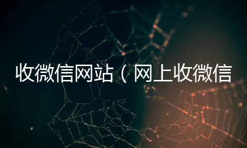 收微信网站（24小时收微信秒结网上收微信号违法吗）